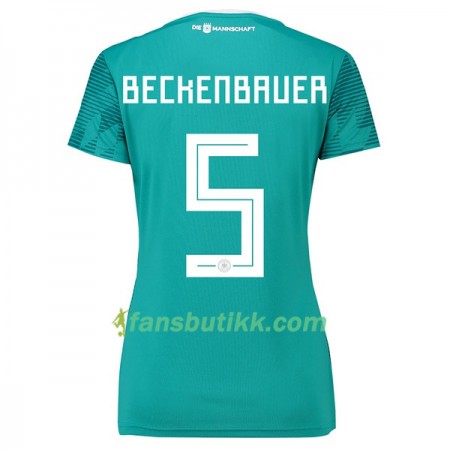 Fotball-VM 2018 Tyskland drakt Beckenbauer 5 Dame Bortetrøye